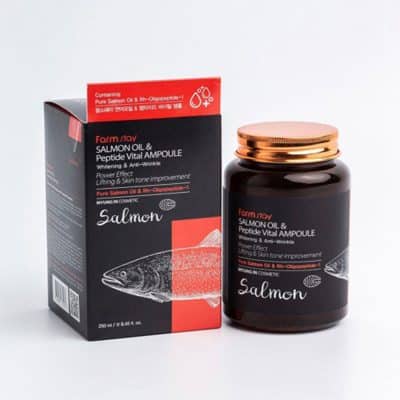 آمپول روشن کننده و ضد پیری ماهی سالمون فارم استی Salmon oil & Peptide حجم 250 میل