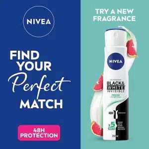 اسپری نیوا مدل Black White Invisible Fresh