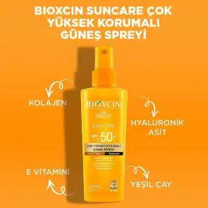 اسپری ضد آفتاب بیوکسین BIOXCIN SPF50 مناسب تمامی پوست ها