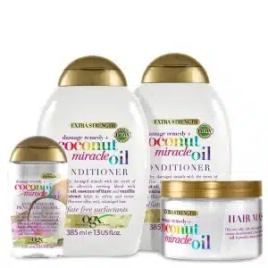 شامپو او جی ایکس مناسب موهای خشک و آسیب دیده مدل Coconut Mircale Oil