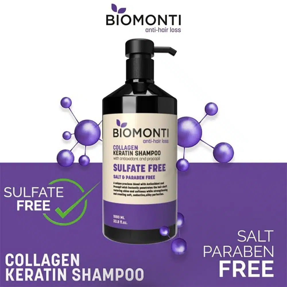شامپو بیومونتی Biomonti مدل Collagen حجم 1000 میل