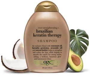شامپو او جی ایکس مناسب انواع موها مدل Brazilian keratin Therapy