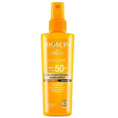 اسپری ضد آفتاب بیوکسین BIOXCIN SPF50 مناسب تمامی پوست ها