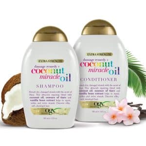 شامپو او جی ایکس مناسب موهای خشک و آسیب دیده مدل Coconut Mircale Oil