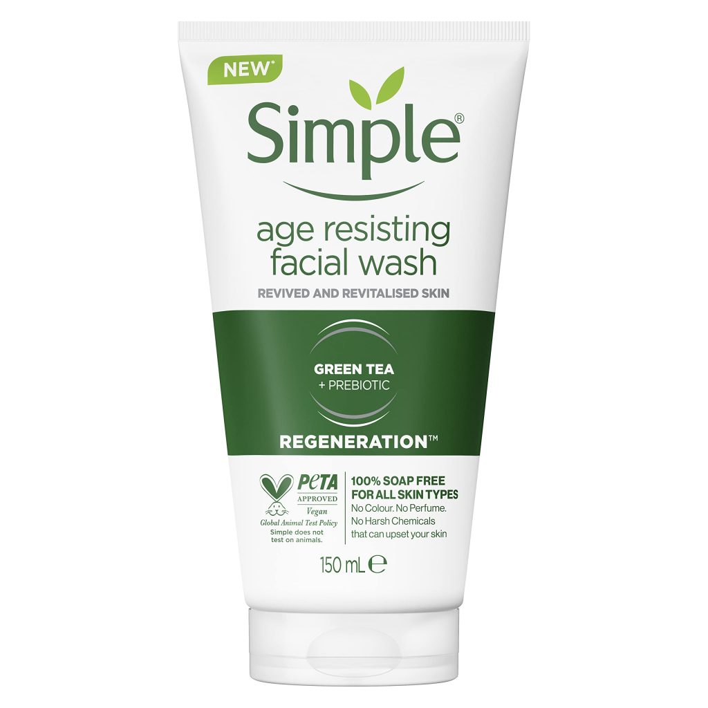 ژل شستشوی صورت ضد پیری سیمپل Simple مدل Regeneration