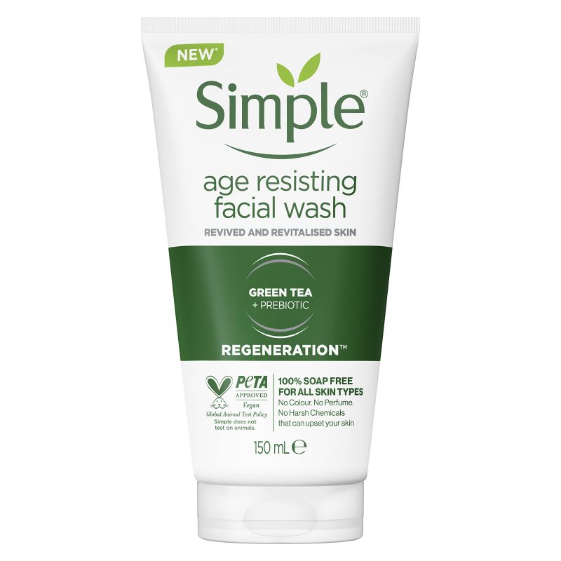 ژل شستشوی صورت ضد پیری سیمپل Simple مدل Regeneration