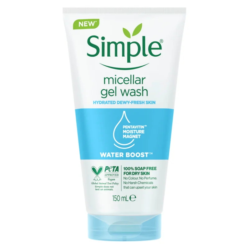 ژل میسلار سیمپل Simple مدل Water Boost حجم 150 میل - Image 1