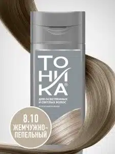 شامپو رنگ تونیکا شماره 8.10 خاکستری مرواریدی