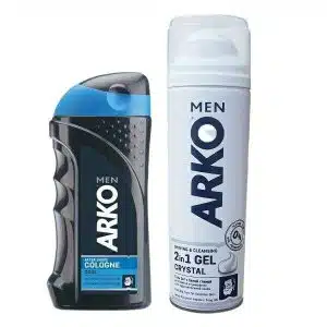 ژل اصلاح صورت دوکاره آرکو من Arko Men مدل Crystal و افتر شیو آرکو من