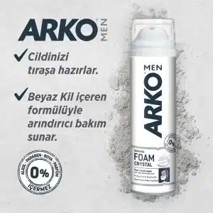 ژل اصلاح صورت دوکاره آرکو من Arko Men مدل Crystal