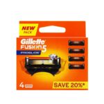 یدک ژیلت Gillette پنج لبه مدل Fusion 5 Proglide بسته 4 عددی