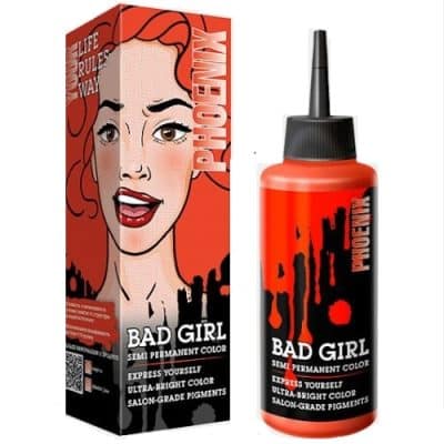 شامپو رنگ بد گرل Bad Girl رنگ نارنجی مدل Phoenix
