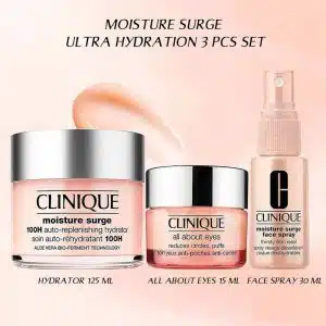  پک مراقبت از پوست کلینیک Clinique مدل Moisture surge مجموعه 3 عددی