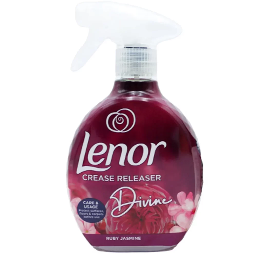 اسپری ضد چروک و اتو کننده لباس لنور lenor رایحه Ruby Jasmine