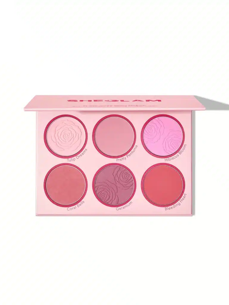 پالت رژگونه 6 رنگ شیگلم مدل Blushing Bouquet