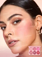 پالت رژگونه 6 رنگ شیگلم مدل Blushing Bouquet