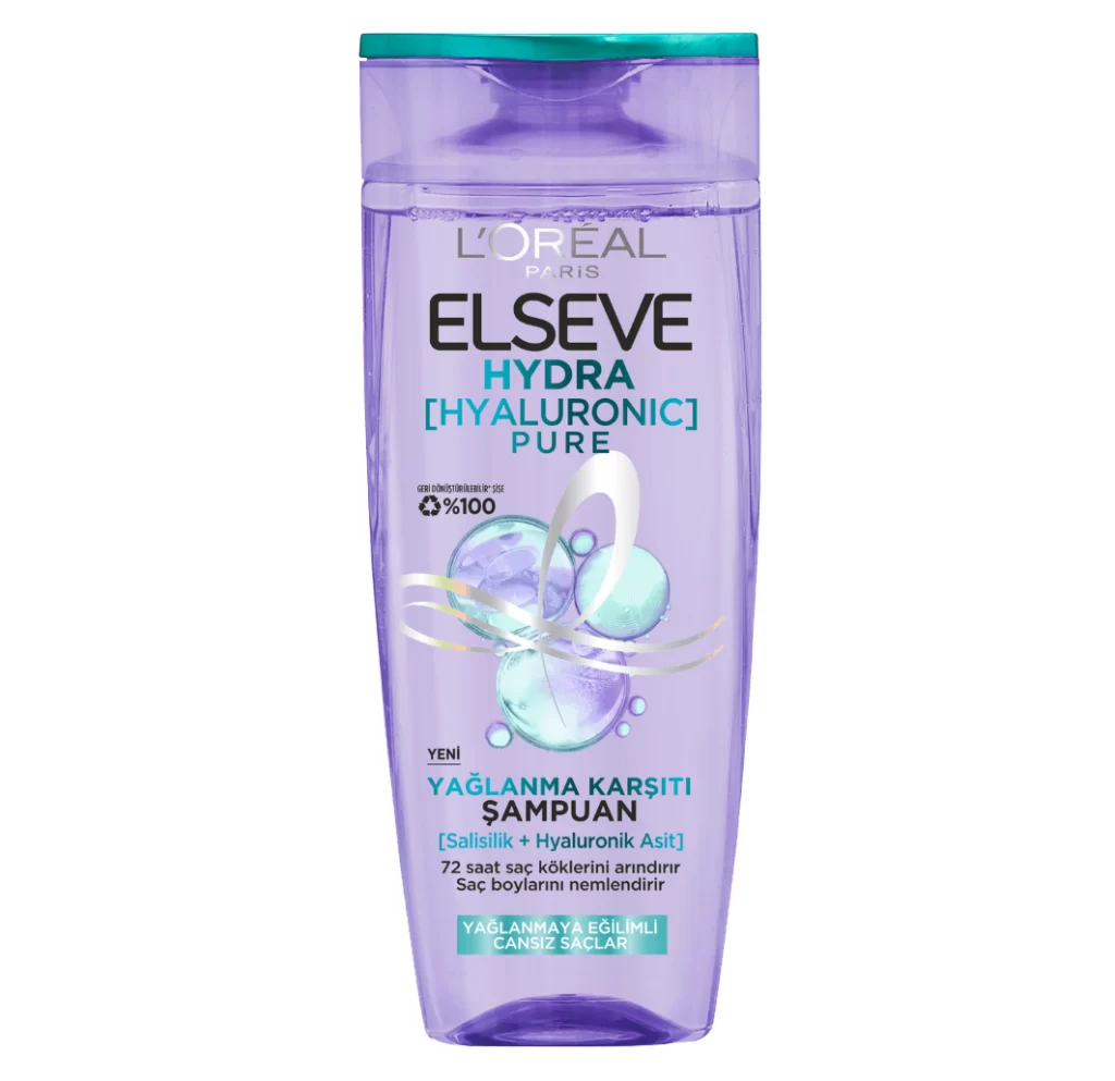 شامپو لورال موهای چرب مدل Hydra Hyaluronic
