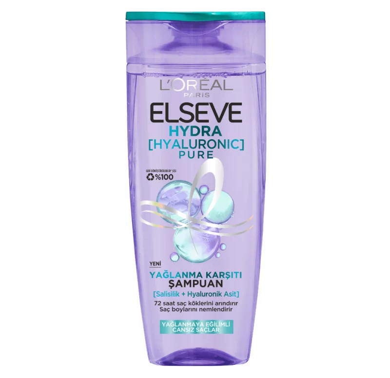 شامپو لورال موهای چرب مدل Hydra Hyaluronic
