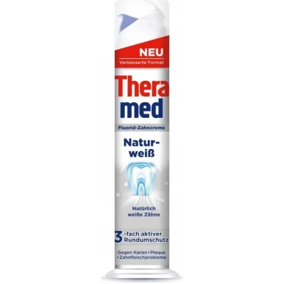 خمیر دندان ترامد Thera Med سفید کننده و ضد جرم حجم 100 میل