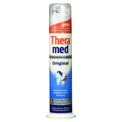خمیر دندان پمپی ترامد Thera Med مدل Original حجم 100 میل