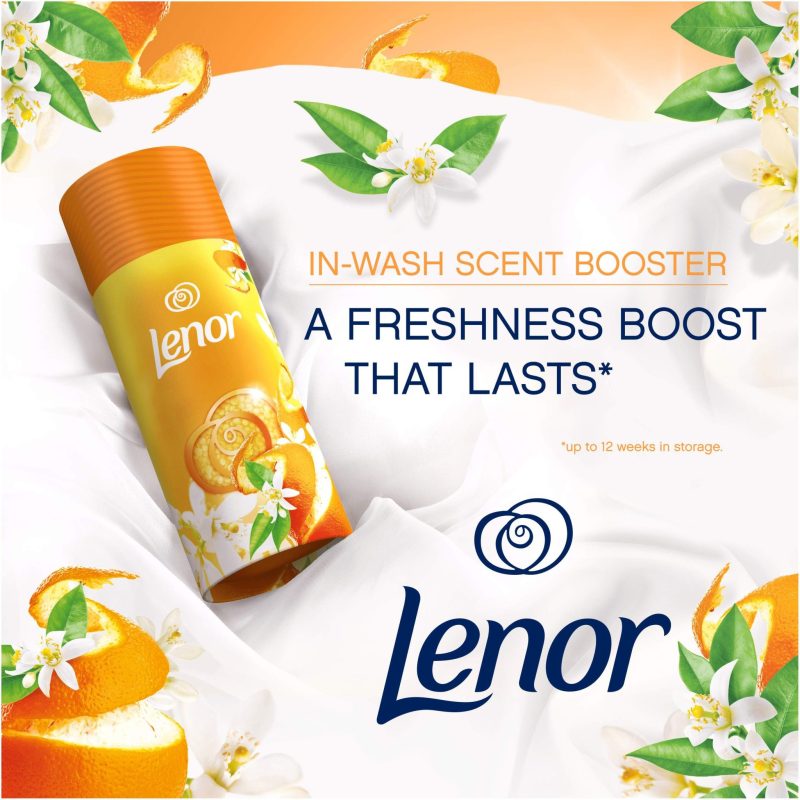 دانه های خوشبو کننده لباس لنور Lenor رایحه مرکبات مدل Citrus And White Verbena - Image 2