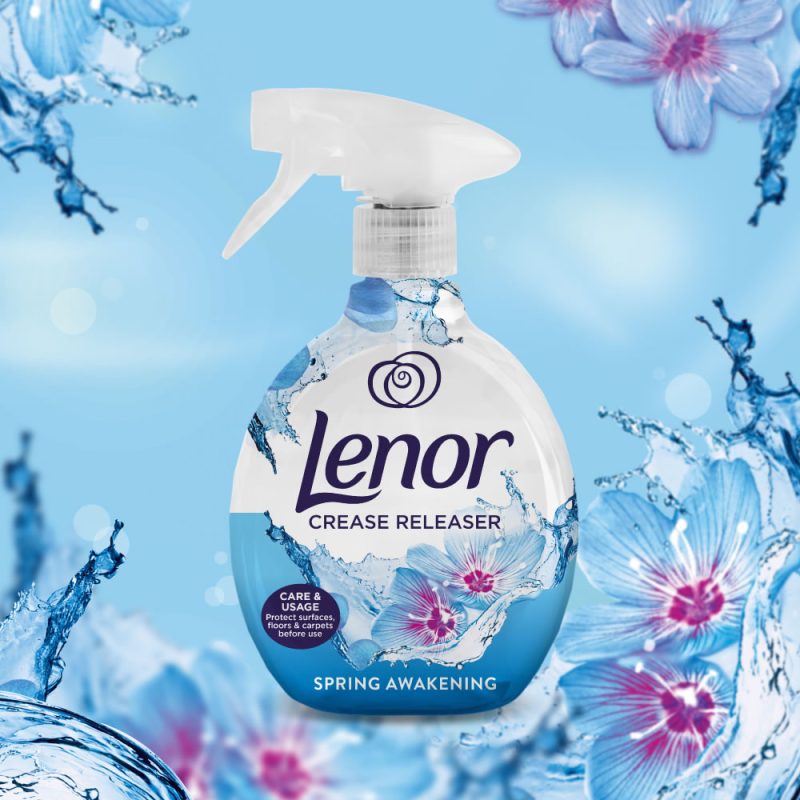اسپری ضد چروک و اتو کننده لباس لنور lenor رایحه Spring Awakening حجم 500 میل - Image 2