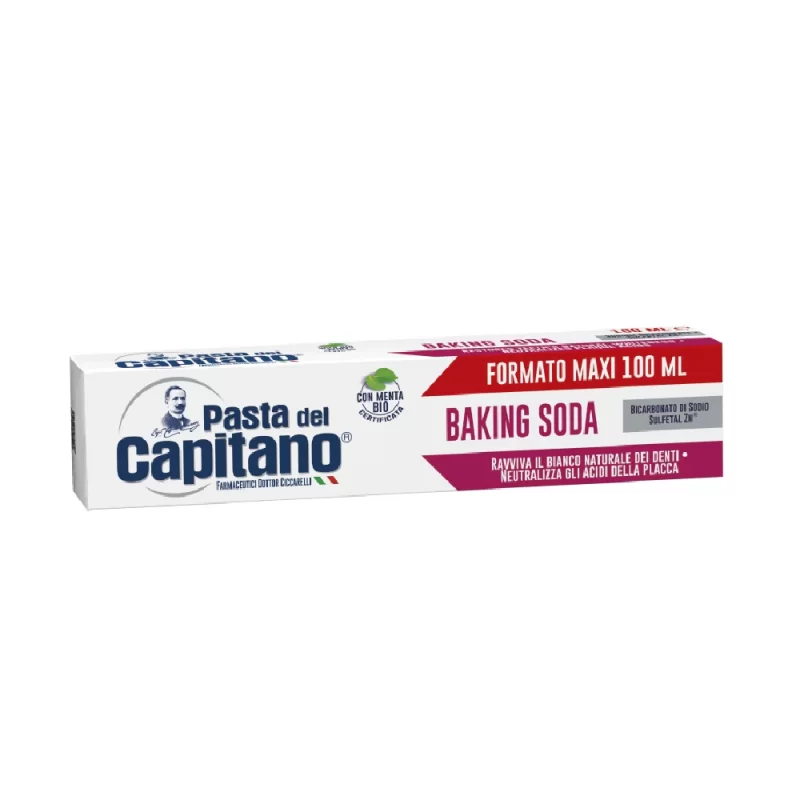خمیر دندان کاپیتانو Capitano حاوی جوش شیرین اصل ایتالیا حجم 100 میل