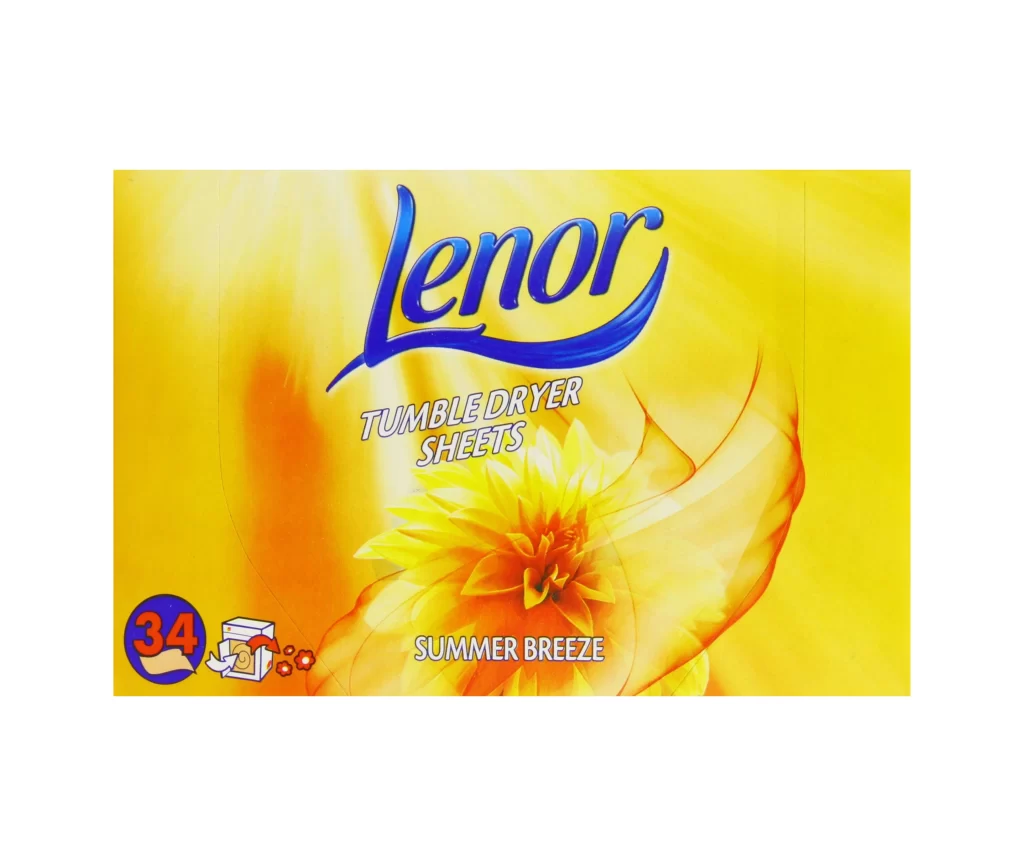 دستمال خوشبو کننده لباس لنور Lenor رایحه Summer Breeze بسته 34 عددی