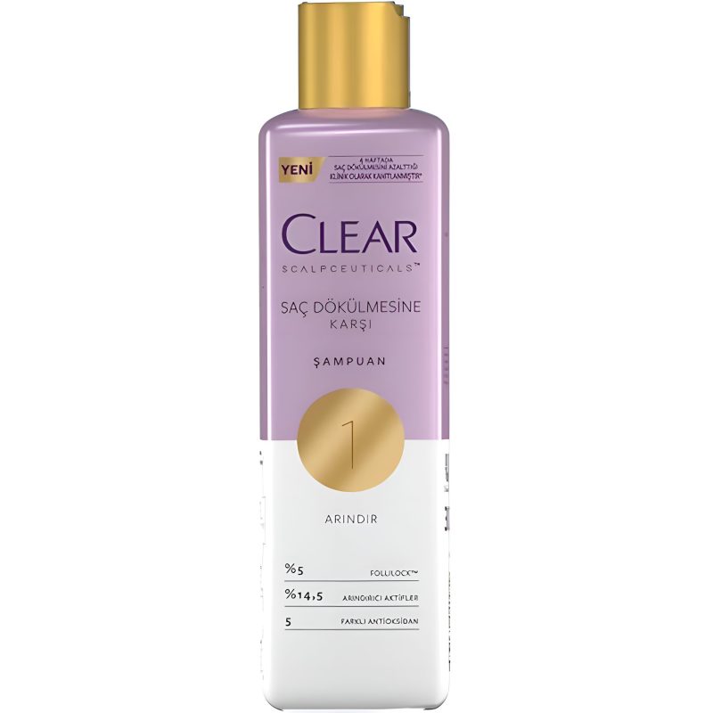 شامپو ضد ریزش و ضد شوره درمانی زنانه کلیر Clear مدل Intensive Scalp حجم 300 میل - Image 1