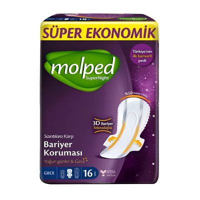 نوار بهداشتی مولپد 16 عددی شب