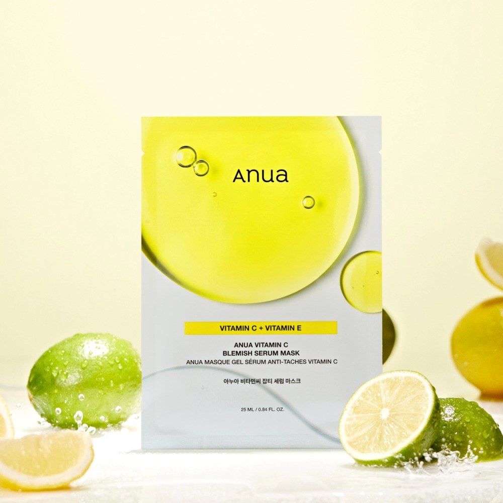 ماسک ورقه ای سرمی آنوا Anua حاوی Vitamin C + Vitamin E
