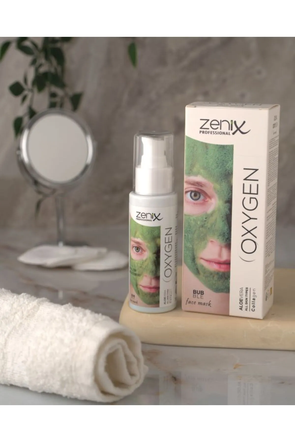 ماسک صورت فومی شاداب کننده و آبرسان زنیکس Zenix حاوی آلوئه ورا