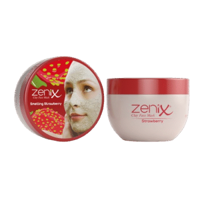 ماسک شاداب کننده خاک رس و توت فرنگی زنیکس Zenix