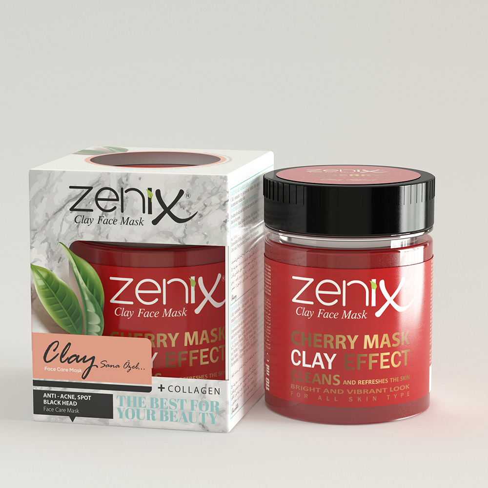 ماسک اسکراب ضدجوش و کلاژن زنیکس Zenix رایحه گیلاس