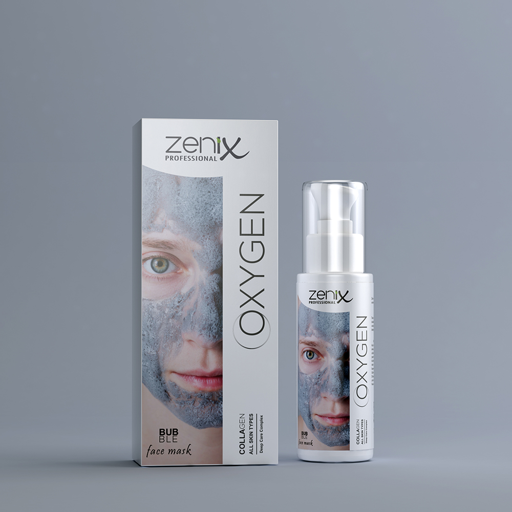 ماسک صورت فومی شاداب کننده و آبرسان زنیکس Zenix حاوی کلاژن