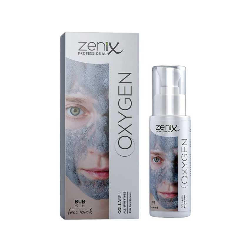 ماسک صورت فومی شاداب کننده و آبرسان زنیکس Zenix حاوی کلاژن