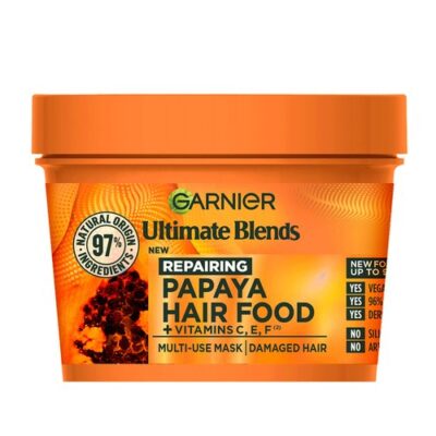 ماسک مو ترمیم کننده پاپایا گارنیر Garnier از سری Hair Food