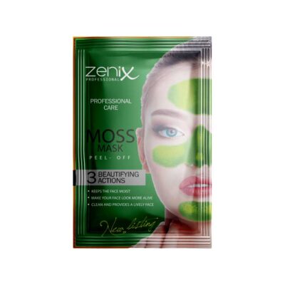 ماسک ورقه ای خزه سه کاره پاکسازی کننده, مرطوب کننده و درخشان کننده زنیکس Zenix