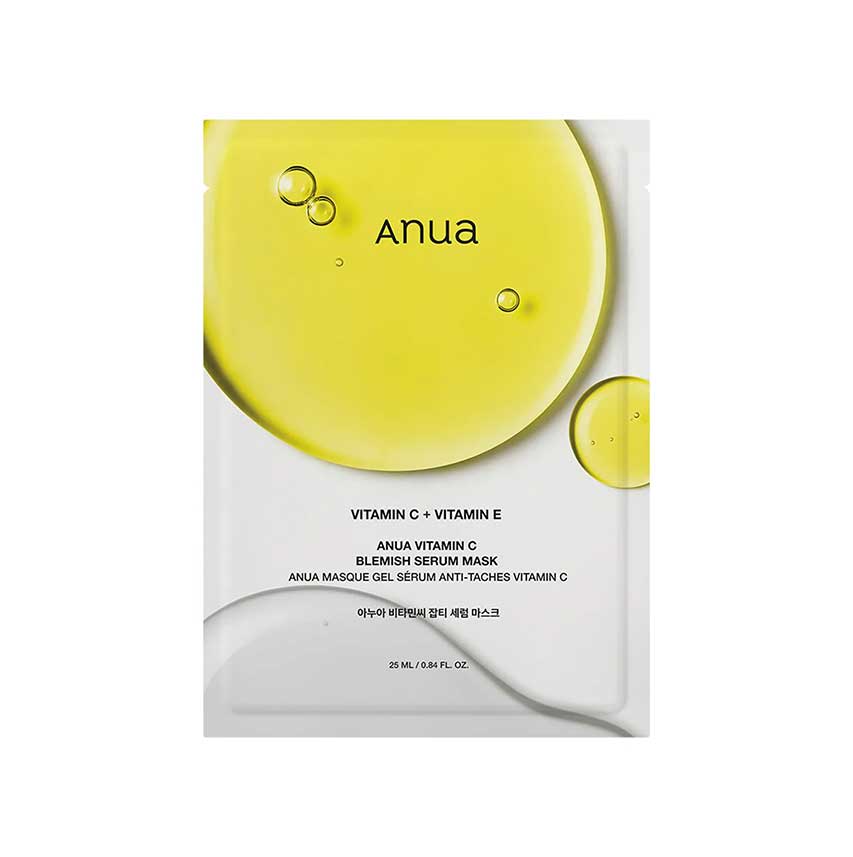 ماسک-ورقه-ای-سرمی-آنوا-Anua-حاوی-Vitamin-C-Vitamin-E ماسک صورت آنوا