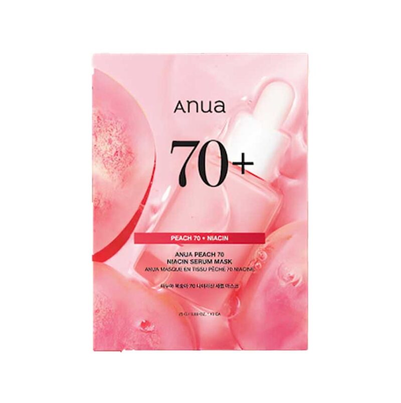 ماسک ورقه ای سرمی آنوا Anua حاوی عصاره هلو و نیاسین