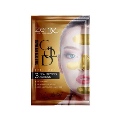 ماسک ورقه ای طلا سه کاره پاکسازی کننده, تقویت کننده و درخشان کننده زنیکس Zenix