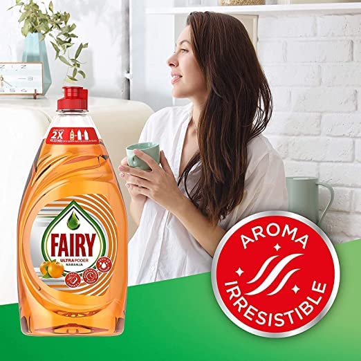 مایع ظرفشویی فیری Fairy مدل Platinum Quick Wash رایحه پرتقال
