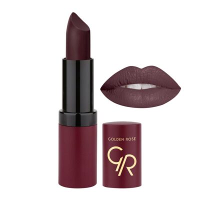 رژ لب جامد مات و مخملی گلدن رز Golden Rose مدل GR Velvet Matte Lipstick شماره 29