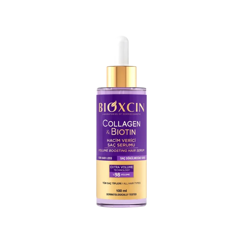 سرم مو ضدریزش و حجم دهنده بیوکسین Bioxcin حاوی کلاژن و بیوتین