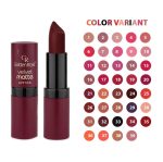 رژ لب جامد مات و مخملی گلدن رز Golden Rose مدل GR Velvet Matte Lipstick شماره 6 - Image 2
