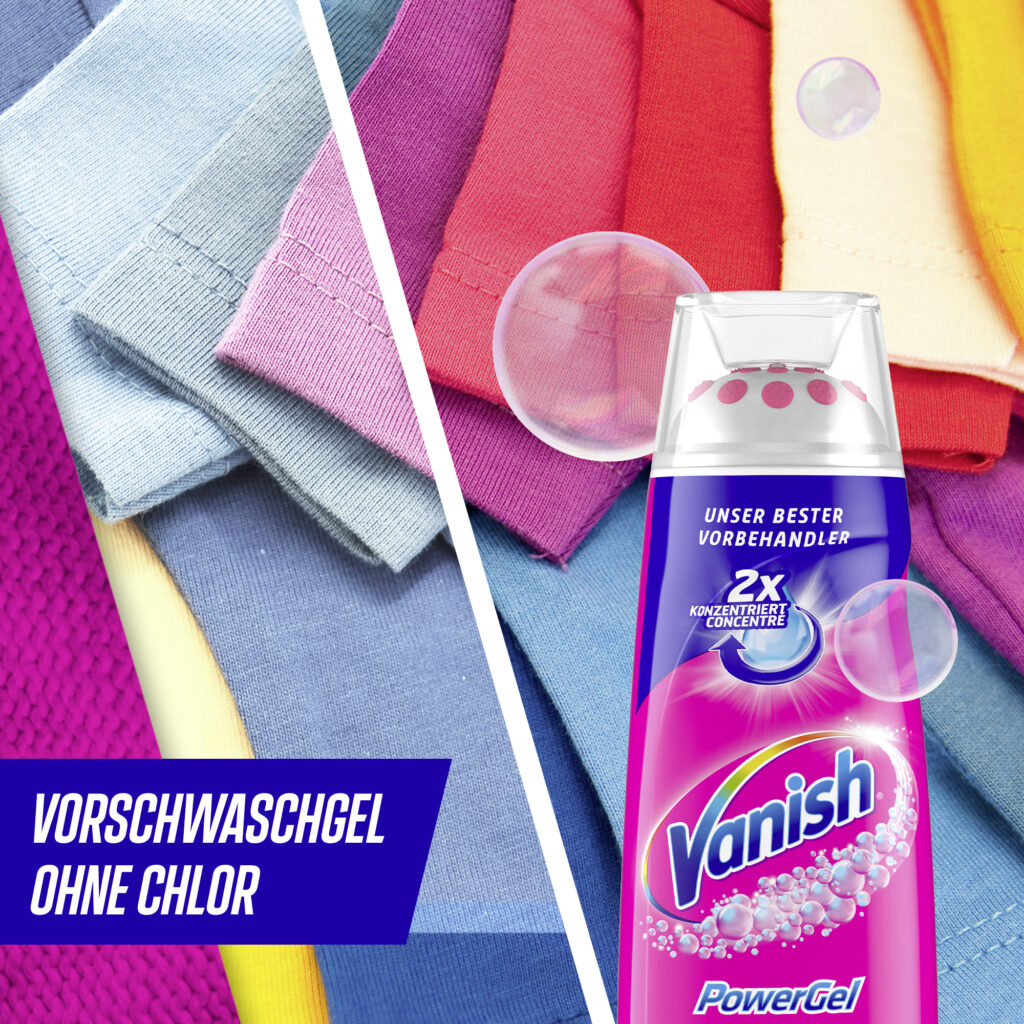 ژل لکه بر دارای اپلیکاتور ونیش Vanish مناسب انواع رنگ لباس