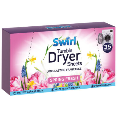 دستمال خشک کننده لباس 35 تایی سوایرل Swirl مدل Spring Fresh