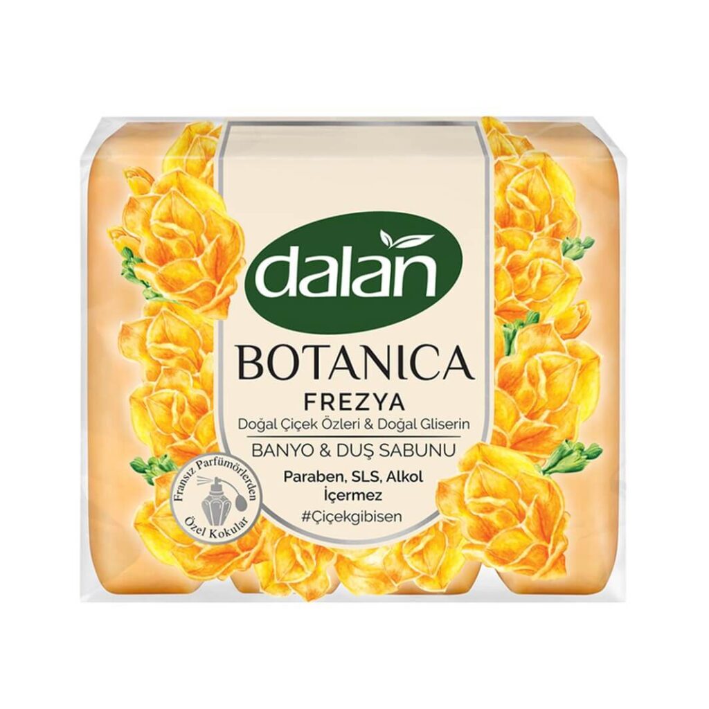 صابون دست و بدن گیاهی بسته 4عددی دالان Dalan رایحه گل فیریزیا