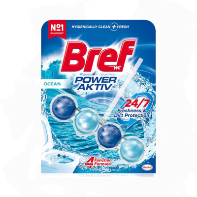 قرص توالت فرنگی 4تایی برف Bref رایحه اقیانوس