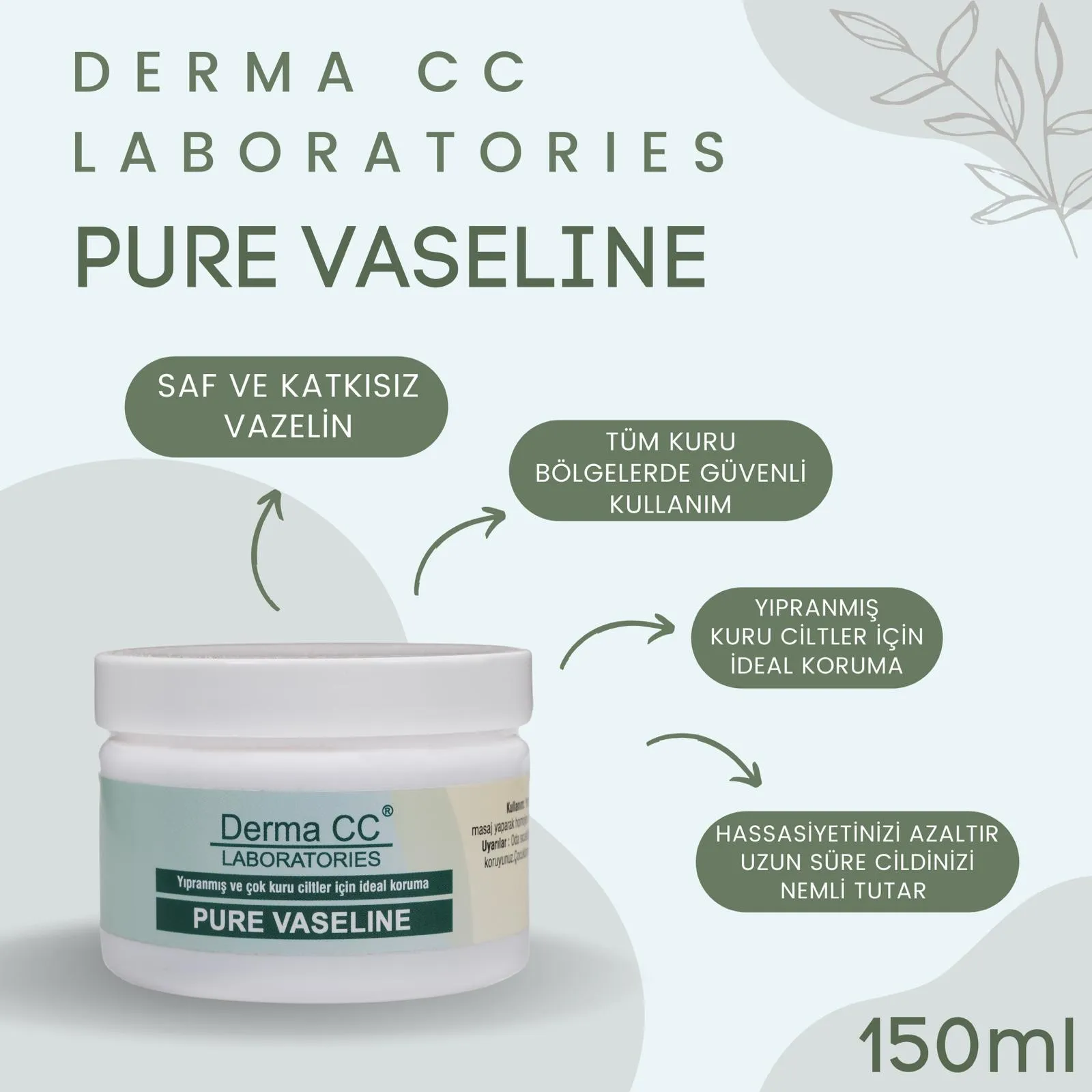 وازلین دست و بدن درما سی سی Derma CC